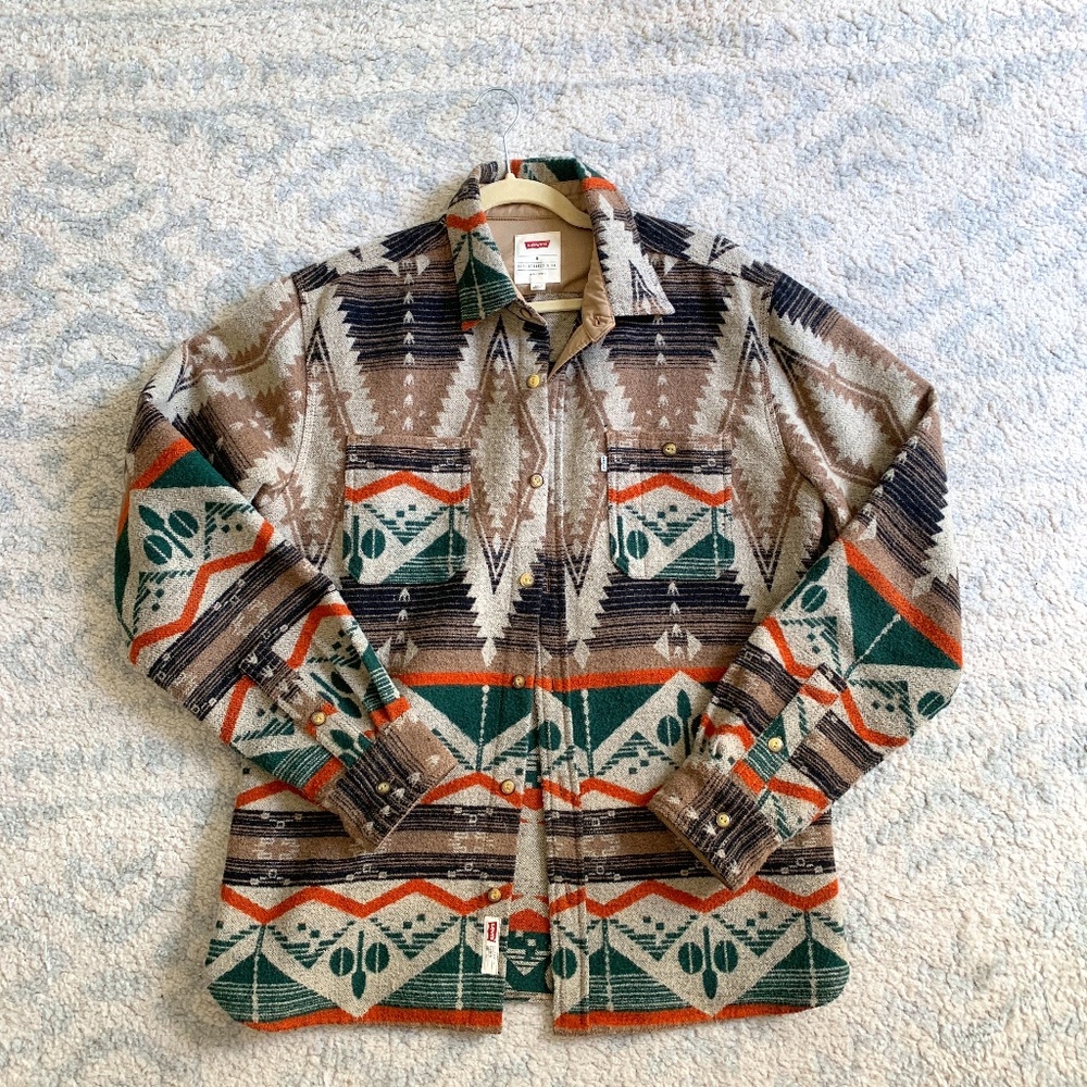 Levis Tribal Pattern Overshirt - Size L